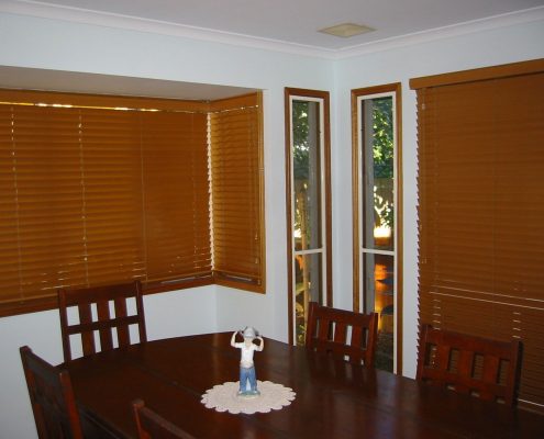 Attractive wood blinds | Featured Image for the Timber Venetian Blinds page of U Blinds Australia.